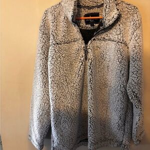 Boxercraft Cozy Black and White Teddy Jacket